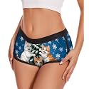 Aueyan Womens Boyshorts Panties Stretchy Boxer Briefs Novelty Lounge Sleep Shorts