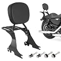 Rear Passenger Low Backrest Sissy Bar Compatible with for Harley Sportster