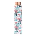 Copper Water Bottle 750 ml in Triangle Pop Print Design - Meena Art Print Tamba Bottle (Pack of 1)