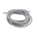 Augen Adult Spiral Cable Protector 1.5 Meters Cable Cord Charger Protector Saver Winder for iPhone &amp; Android Charging Cables Earphones (Grey White, Pack of 1)