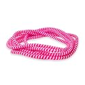Augen Adult Spiral Cable Protector 1.5 Meters Cable Cord Charger Protector Saver Winder for iPhone &amp; Android Charging Cables Earphones (Pink White, Pack of 2)