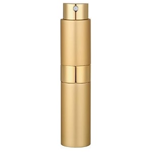 augen empty perfume bottle refillable perfume atomizer spray bottle portable mini pocket travel perfume refill bottle dispenser glass amp aluminum with 3 types of refill pump 8ml gold