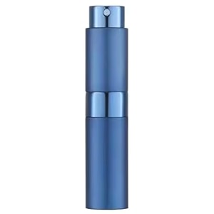 augen empty perfume bottle refillable perfume atomizer spray bottle portable mini pocket travel perfume refill bottle dispenser glass amp aluminum with 3 types of refill pump 8ml dark blue