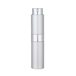 augen empty perfume bottle refillable perfume atomizer spray bottle portable mini pocket travel perfume refill bottle dispenser glass amp aluminum with 3 types of refill pump 8ml silver