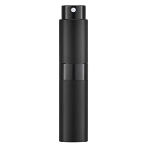augen refillable perfume atomizer spray bottle portable mini pocket travel perfume refill bottle dispenser glass amp aluminum with 3 types of refill pump 8ml matte black