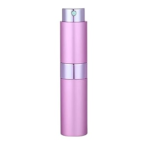 augen empty perfume bottle refillable perfume atomizer spray bottle portable mini pocket travel perfume refill bottle dispenser glass amp aluminum with 3 types of refill pump 8ml pink