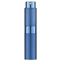 AUGEN Empty Perfume Bottle Refillable Perfume Atomizer Spray Bottle, Portable Mini Pocket Travel Perfume refill bottle Dispenser Glass &amp; Aluminum with 3 Types of Refill Pump 8ml (Dark Blue)