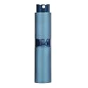 AUGEN Empty Perfume Bottle Refillable Perfume Atomizer Spray Bottle, Portable Mini Pocket Travel Perfume refill bottle Dispenser Glass &amp; Aluminum with 3 Types of Refill Pump 8ml (Light Blue)