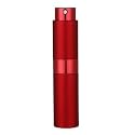 AUGEN Refillable Perfume Atomizer Spray Bottle, Portable Mini Pocket Travel Perfume Refill Bottle Dispenser Glass &amp; Aluminum with 3 Types of Refill Pump 8ml (Red)