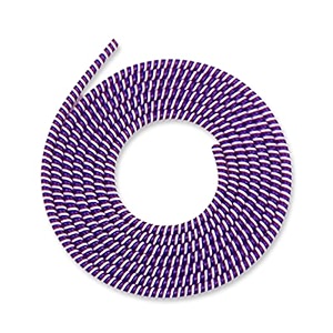 augen spiral cable protector 15 meters cable cord charger protector saver winder for iphone amp android charging cables earphones purple white pack of 1