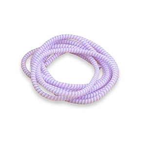 augen spiral cable protector 15 meters cable cord charger protector saver winder for iphone amp android charging cables earphones lavander pack of 1