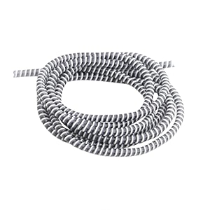 augen spiral cable protector 15 meters cable cord charger protector saver winder for iphone amp android charging cables earphones light grey pack of 2