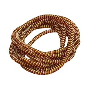 augen spiral cable protector 15 meters cable cord charger protector saver winder for iphone amp android charging cables earphones brown pack of 1