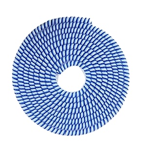 augen spiral cable protector 15 meters cable cord charger protector saver winder for iphone amp android charging cables earphones blue pack of 3