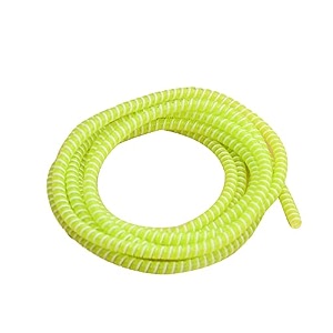 augen spiral cable protector 15 meters cable cord charger protector saver winder for iphone amp android charging cables earphones lime green pack of 2