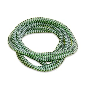 augen spiral cable protector 15 meters cable cord charger protector saver winder for iphone amp android charging cables earphones green white pack of 2