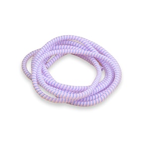 augen spiral cable protector 15 meters cable cord charger protector saver winder for iphone amp android charging cables earphones lavander pack of 3