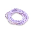 AUGEN Spiral Cable Protector 1.5 Meters Cable Cord Charger Protector Saver Winder for iPhone &amp; Android Charging Cables Earphones (Lavander, Pack of 1)