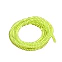 AUGEN Spiral Cable Protector 1.5 Meters Cable Cord Charger Protector Saver Winder for iPhone &amp; Android Charging Cables Earphones (Lime Green, Pack of 2)