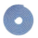 AUGEN Spiral Cable Protector 1.5 Meters Cable Cord Charger Protector Saver Winder for iPhone &amp; Android Charging Cables Earphones (Blue, Pack of 1)