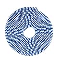 AUGEN Spiral Cable Protector 1.5 Meters Cable Cord Charger Protector Saver Winder for iPhone &amp; Android Charging Cables Earphones (Blue, Pack of 3)