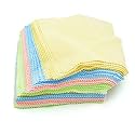 AUGEN Ultra Microfiber Cleaning Cloth for Mobile Screen, Camera Lenses, Tablets, Monitors etc. (Pack of 200)(5x5 inches)(Multi-Colour)