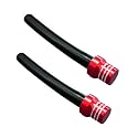 Augeny 2 PCS Breather Hose Gas Fuel Tank Cap, CNC One Way Tank Valve Vent Tube with Aluminum Breather Valve, Universal for ATV Quad CRF YZF RMZ KLX DRZ Pit Dirt Bike Motorcycle (Red)