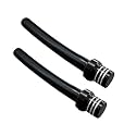 Augeny 2 PCS Breather Hose Gas Fuel Tank Cap, CNC One Way Tank Valve Vent Tube with Aluminum Breather Valve, Universal for ATV Quad CRF YZF RMZ KLX DRZ Pit Dirt Bike Motorcycle (Black)