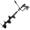 Auger Post Hole Digger 10" Wide 32" Deep - Earth Auger - Trench Digger - Hole Digger Tool for Fence Posts - Electric Post Hole Digger Handles