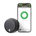 August Home, Matte Black Wi-Fi Connected Smart Keyless Entry Door Lock (4th Generation), Electronic Door Lock Fits Your Existing Deadbolt in Minutes, ‎AUG-SL05-M01-G01