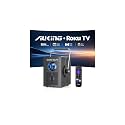 AuKing Roku TV Outdoor Smart Portable Projector