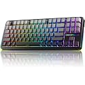 AULA F87 Wireless Side Engraved Keycaps Mechanical Keyboard,Tri-Mode BT5.0/2.4GHz/USB-C Gasket Hot Swappable, Pre-lubed Switches,75% TKL RGB Gaming Keyboard (Gradient Gray, Reaper Switch)