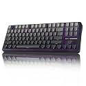 AULA F87 Wireless Side Engraved Keycaps Mechanical Keyboard | Tri-Mode BT5.0/2.4GHz/USB-C Gasket Hot Swappable | Pre-lubed Switches, 75% TKL RGB Gaming Keyboard (Gradient Gray, Space Crystal Switch)