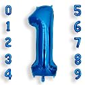AULE 40 Inch 1 Blue Balloon Number Foil 0-9 Birthday Big Numbers