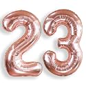 AULE 40 Inch Rose Gold 23 Balloon Number Foil 0-9 Birthday Big Numbers