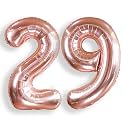 AULE 40 Inch Rose Gold 29 Balloon Number Foil 0-9 Birthday Big Numbers