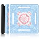 AULEEP Mahjong Mat for Table, 31.5" x 31.5" American Mahjong Mat with Rules