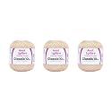 Aunt Lydia’s Classic 10 Cotton Crochet Thread, Natural, 3-Pack