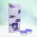 AuraDecor Lavender Scented Tealight Candles Pack of 10 | 3-Hour Burn Paraffin Wax Lights for Home Decor, Spa, Relaxation &amp; Festive Decor