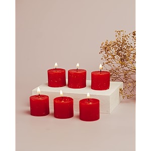 auradecor fragrance votive candles  smokeless scented candle  aroma candles  candles for decoration  wedding candle  burns upto 8 hours pack of 6 raspberry