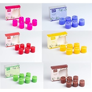 auradecor fragrance votive candles  smokeless scented candle  aroma candles  candles for decoration  wedding candle  burns upto 8 hours pack of 6 combo