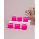 AuraDecor Wax Votive Candles, Set of 6, Rose