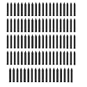 AuraDecor Pack of 98 Stick Candles || Especially Meant for Healing, Chakras, Ritual Candles,Chime Candles, Decoration, Lighting, Home Decor || Burning Time 3 to 4 Hours Each (Black)
