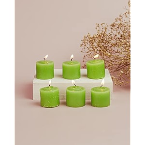 auradecor fragrance votive candles  smokeless scented candle  aroma candles  candles for decoration  wedding candle  burns upto 8 hours pack of 6 green apple