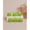 AuraDecor Fragrance Votive Candles || Smokeless Scented Candle || Aroma Candles || Candles for Decoration || Wedding Candle || Burns Upto 8 Hours (Pack of 6) (Green Apple)