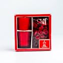 AuraDecor Wax Premium Votive Candle Gift Set | Rose Fragrance Votive Pillar Candle | Rose Potpourri For Home Decor