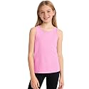 Auranso Girls Tank Tops Cotton Sleeveless Undershirts Athletic Dance Tops
