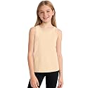Auranso Girls Tank Tops Cotton Sleeveless Undershirts Athletic Dance Tops