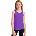 Auranso Girls Tank Tops Cotton Sleeveless Undershirts Athletic Dance Tops
