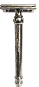 auraskin unique design new innovation double edge chrome safety men razor hair remover model no1800 closed comb for new  experienced shavers engineered to provide a smooth shave men